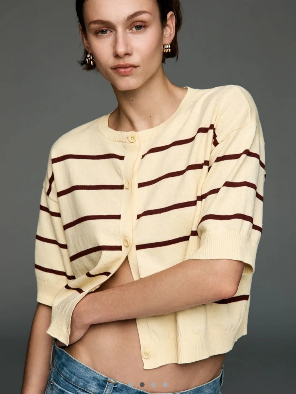 Maeve by Anthropologie crew-neck cardigan sweater - Picture 2 of 5